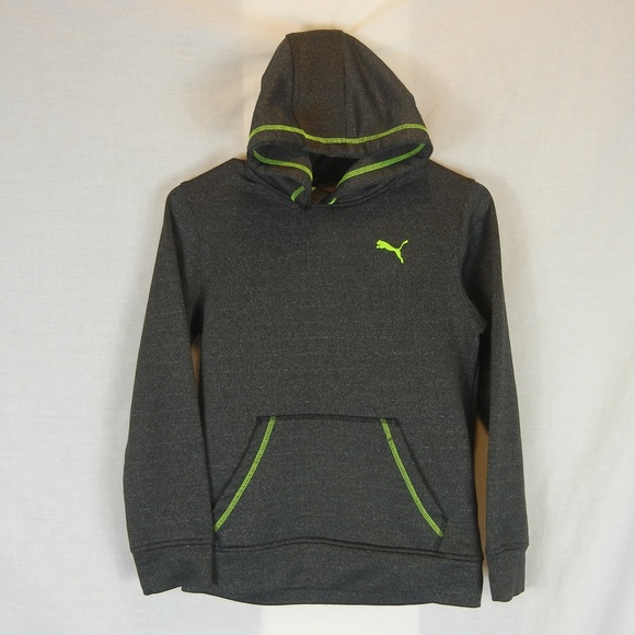 Puma Other - Puma Boy's Medium Neon Green / Grey Hoodie